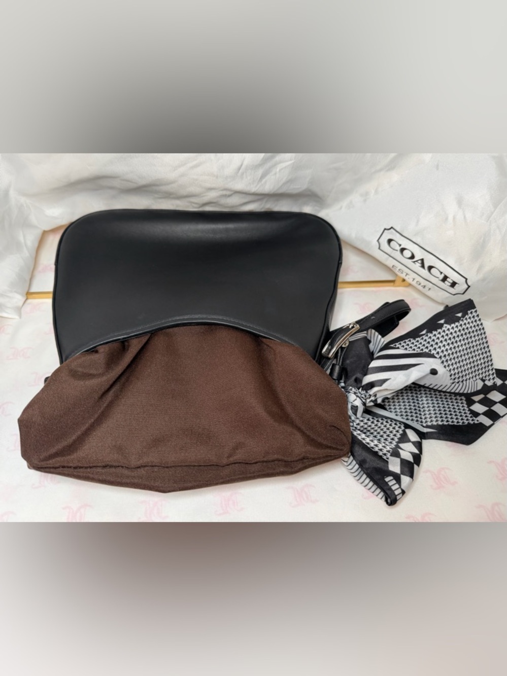 Vintage Coach Black Legacy Small Demi Hobo No. D2K-8319 - Picture 5 of 7